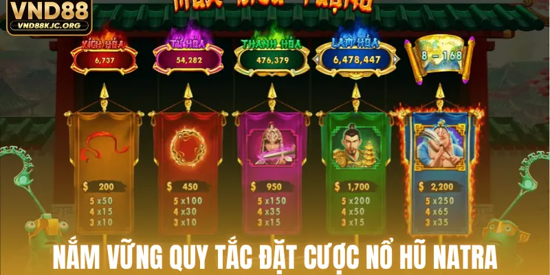 Nổ Hũ Natra - Chinh Phục 4 Hũ Thưởng Khủng Với 243 Cách 2 Nắm vững quy tắc đặt cược nổ hũ Natra