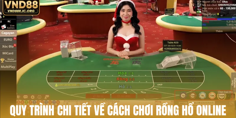 Quy trình chi tiết về cách chơi rồng hổ online