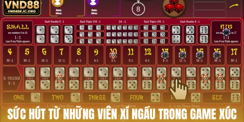 Sức hút từ những viên xí ngầu trong game xúc xắc